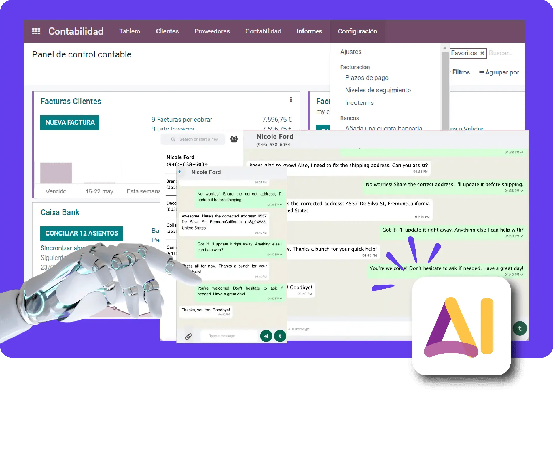 Inteligencia artificial en Odoo ERP para decisiones predictivas empresariales