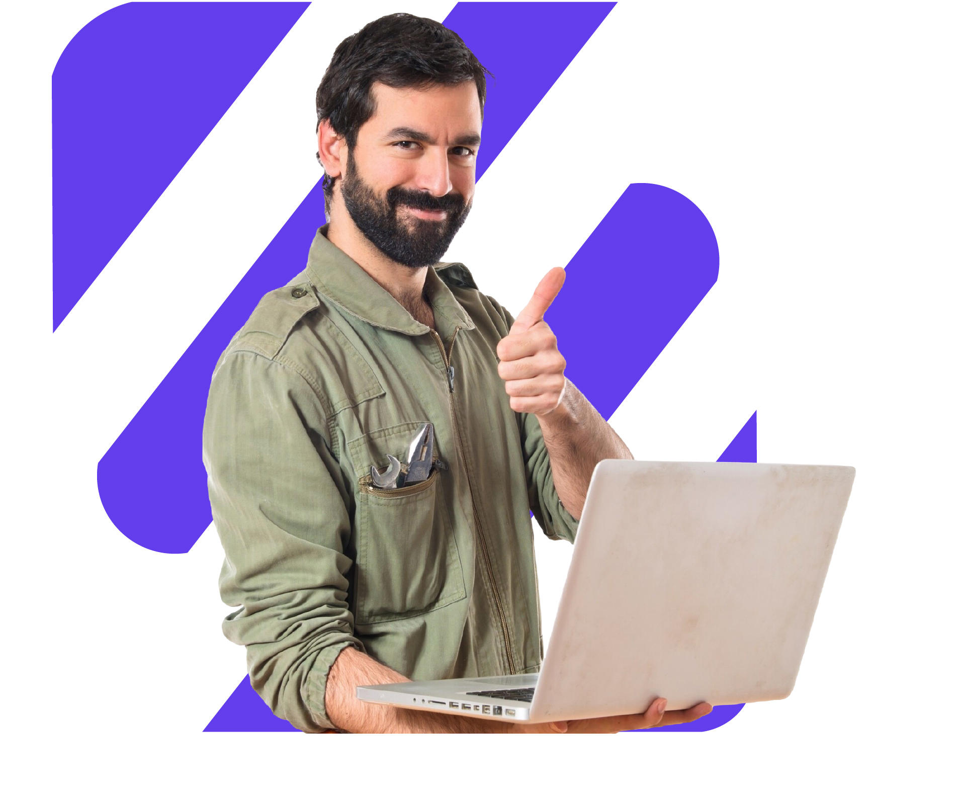 Profesional con laptop mostrando confianza en la continuidad operativa con Odoo ERP