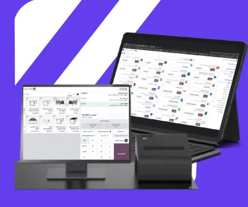 Computador y sistema POS con Odoo ERP para convertir tu fábrica en planta inteligente y rentable